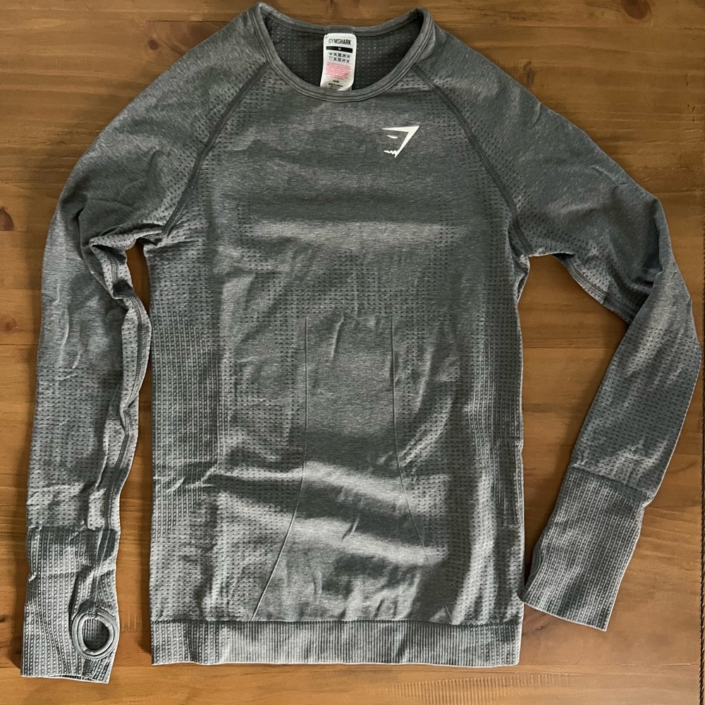 Gymshark Charcoal Long Sleeve Top